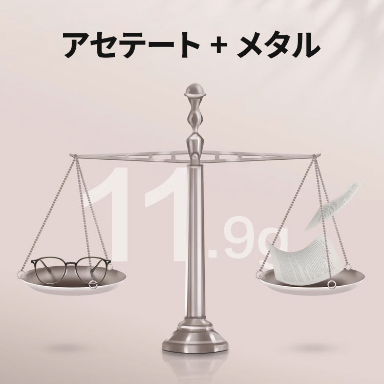 Eterlens 老眼鏡【ソフトフレックス】| 柔らかな印象のクリアカラー | 超弾性βチタン採用でストレスフリー | ブルーライトカット クラウンパント - 商品画像 7/16 (Boston BlueGuard)