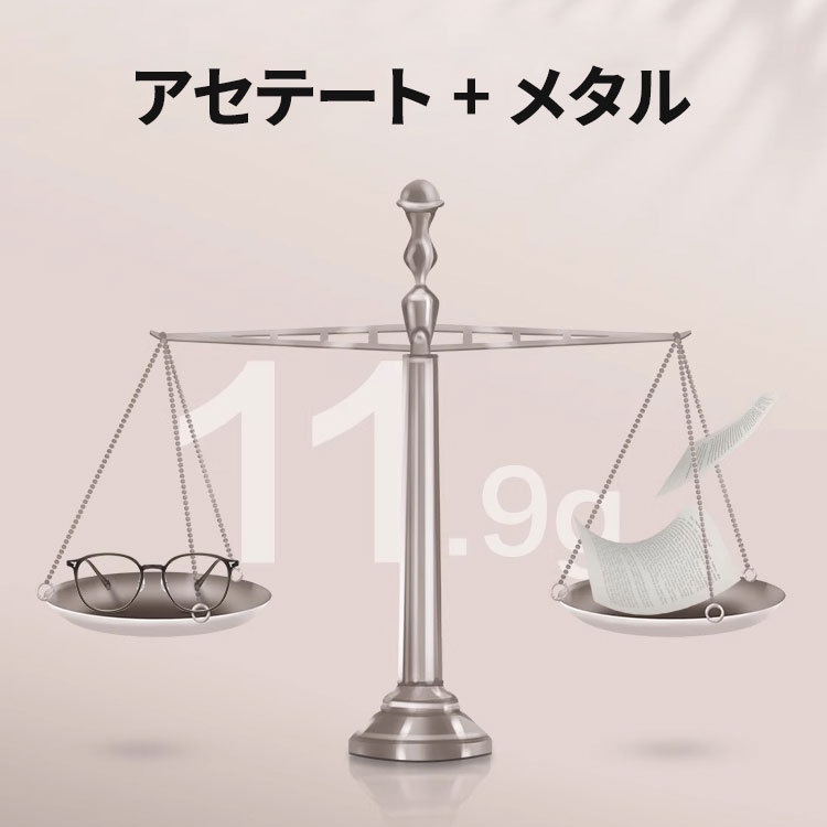 Eterlens 老眼鏡【ソフトフレックス】| 柔らかな印象のクリアカラー | 超弾性βチタン採用でストレスフリー | ブルーライトカット クラウンパント - 商品画像 7/16 (Boston BlueGuard)