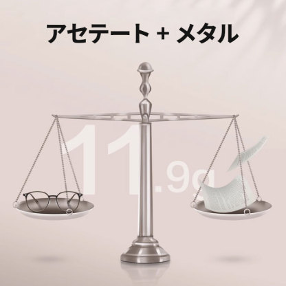 Eterlens 老眼鏡【ソフトフレックス】| 柔らかな印象のクリアカラー | 超弾性βチタン採用でストレスフリー | ブルーライトカット クラウンパント - 商品画像 7/16 (Boston BlueGuard)