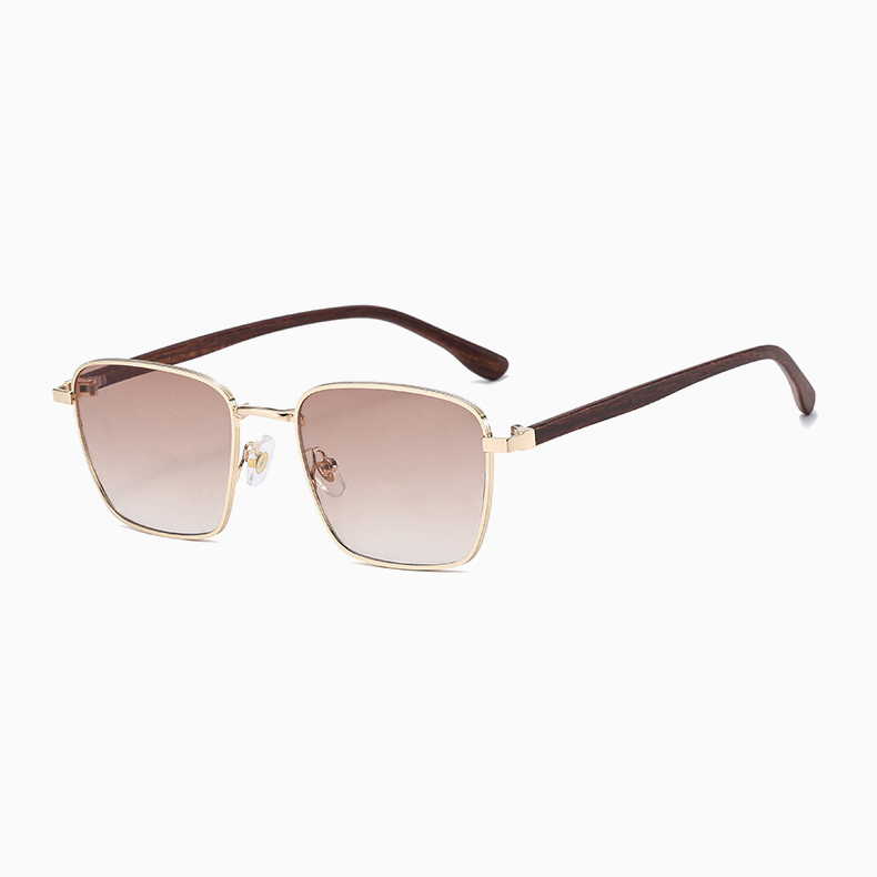 【サングラス×老眼鏡の 2in1】Eterlens｜グラデーションレンズUVカット老眼鏡付きグサングラス｜極細メタルスクエアフレーム│顔まわりをすっきり見せる│上品な一本