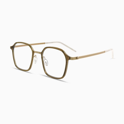 Eterlens | ビジネススタイルウェリントン型メガネ | レトロインダストリアル風