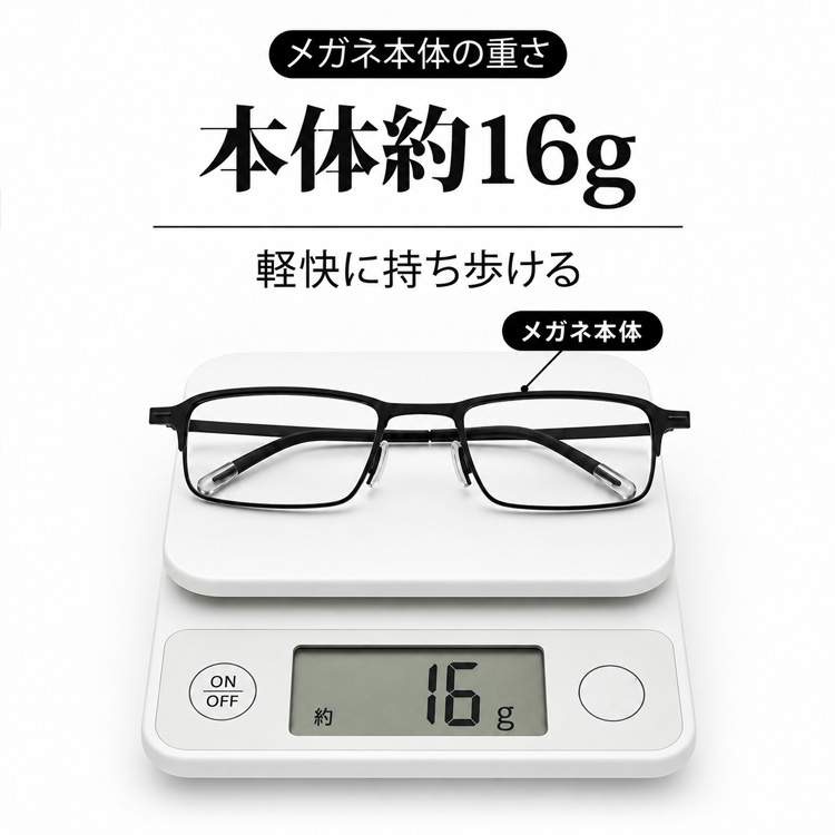 【超薄型・折りたたみ式】Eterlens折りたたみ式超薄型 老眼鏡│ブルーライトカット│メンズスクエアフレーム