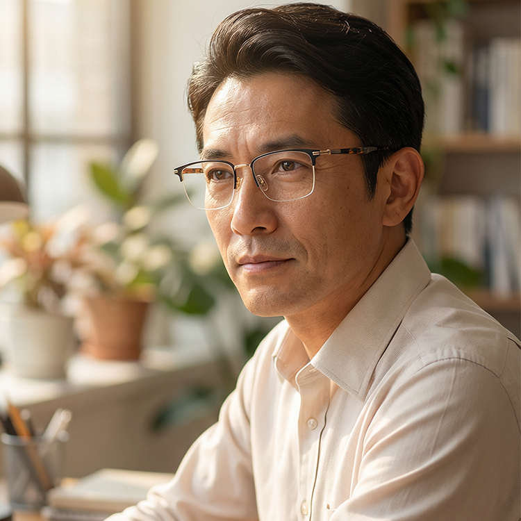 Eterlens│クラシックなブロー型メガネ