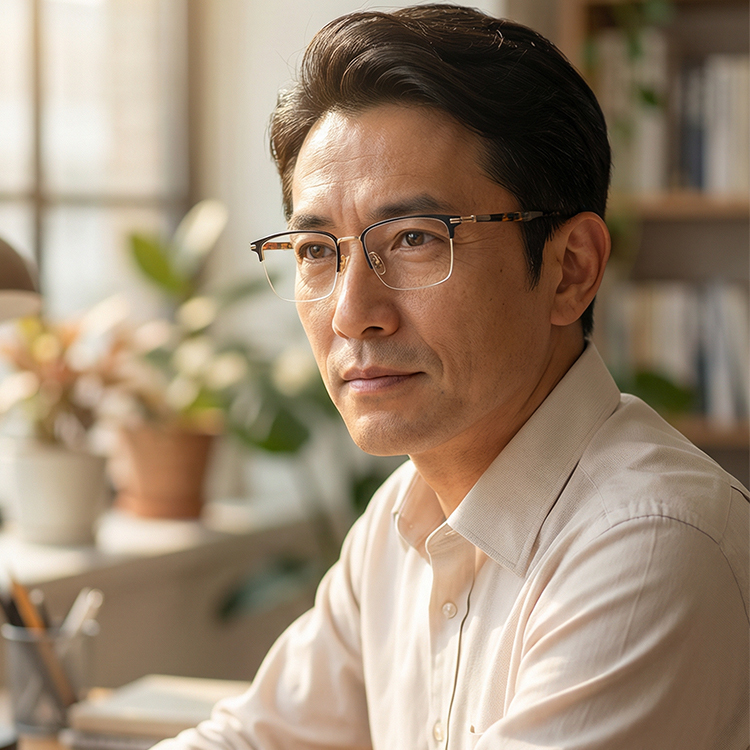 Eterlens│クラシックなブロー型メガネ