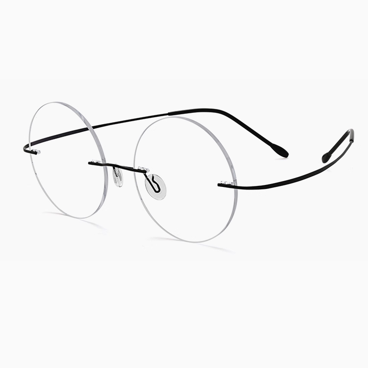 Eterlens｜ツーポイントラウンド型リムレス老眼鏡｜ブルーライトカット｜エレガントでユニーク