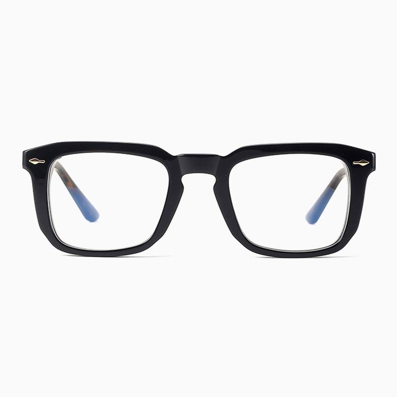 Eterlens｜ウェリントン型アセテート製素顔に映えるメガネ｜アート感漂う太縁｜オーダーメイド