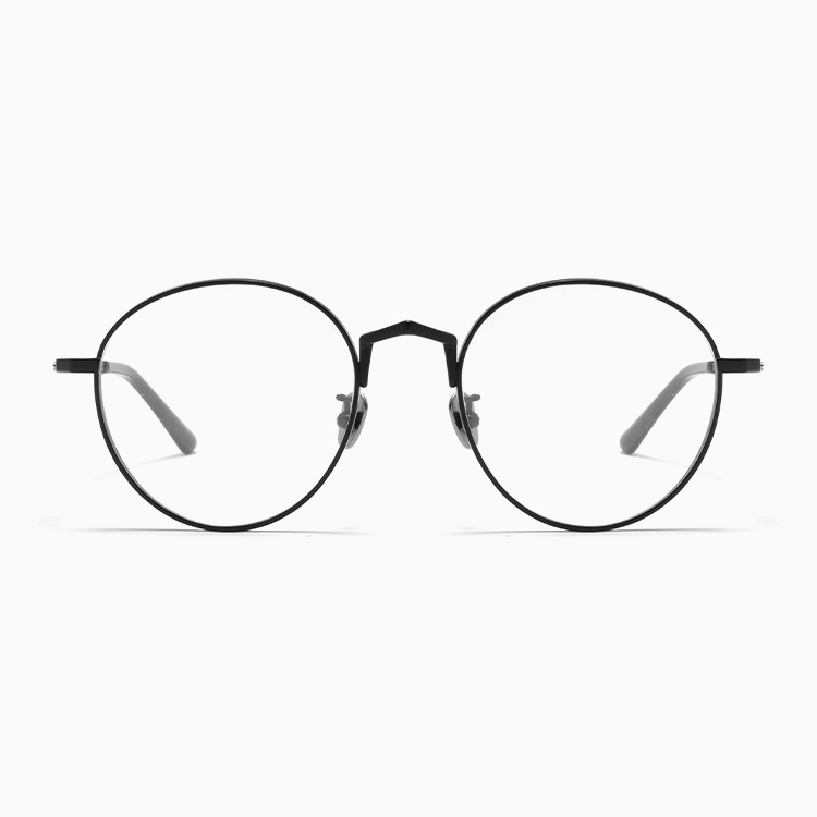 Eterlens｜12g ビッグフレームチタン製ヴィンテージ風メガネ｜度付き対応｜匠の技が光る一本