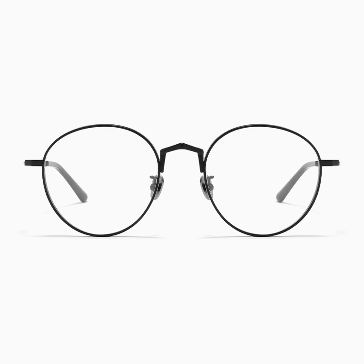 Eterlens｜12g ビッグフレームチタン製ヴィンテージ風メガネ｜度付き対応｜匠の技が光る一本