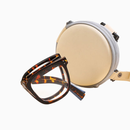 Eterlens おしゃれな折りたたみ式ビッグフレームブルーライトカット老眼鏡