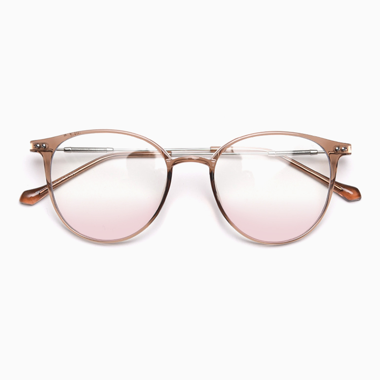11g グラデーションチークレンズ｜ブルーライトカット｜おしゃれで若く見える老眼鏡 | Round BlueGuard | Eterlens