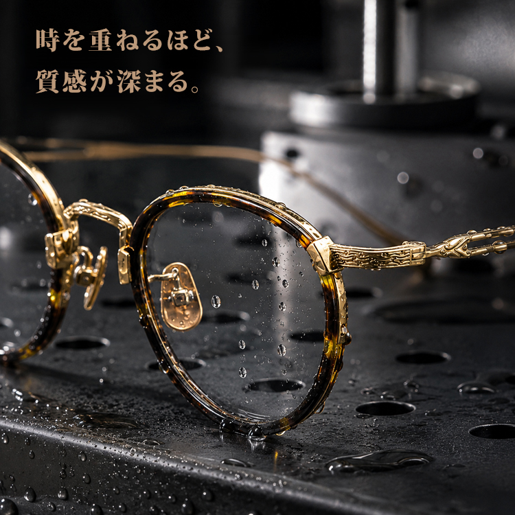 【クラシックエレガンス・エリートモデル】Eterlens｜超軽量・無重力フィット純チタンメガネ｜伝統彫刻×ダブルライン透かしデザイン｜幅広ノーズパッドで跡がつきにくい｜ビジネス・社交シーン対応