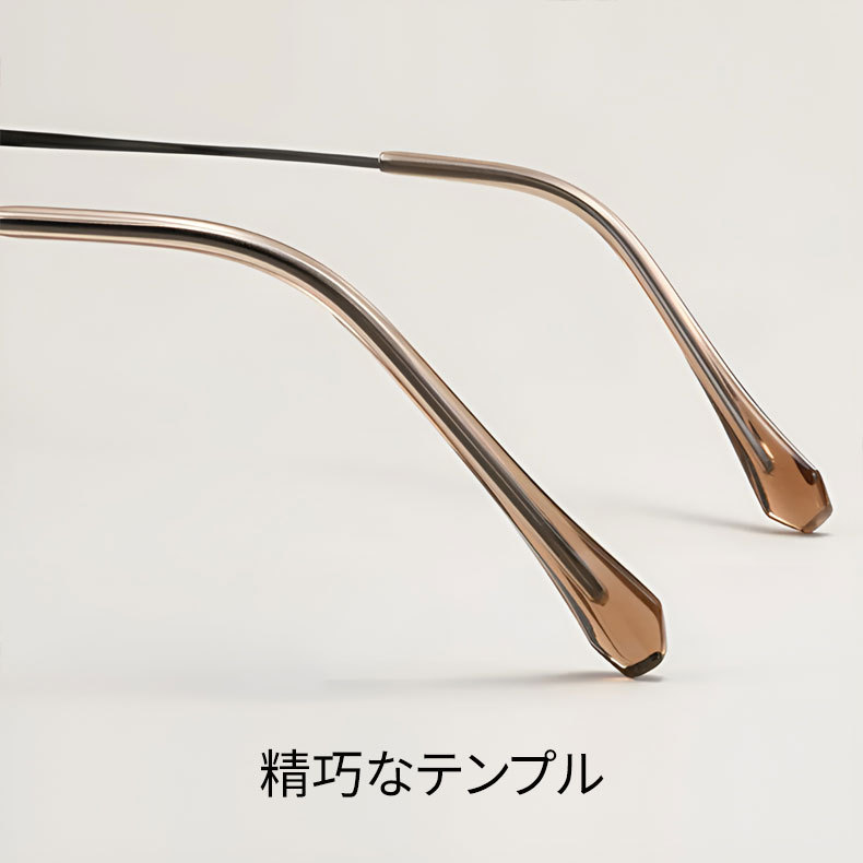 【時の円環・超軽量】Eterlens 7g メガネ 度付き対応 おしゃれ 丸メガネ | 透明感のあるグレー・ボストン | 金属アレルギー対応・ユニセックス - 商品画像 11/16 (Boston RxReady)