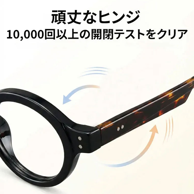 時の円環コレクション| レトロ風ラウンドフレーム老眼鏡 | Round BlueGuard - 商品画像 8/18