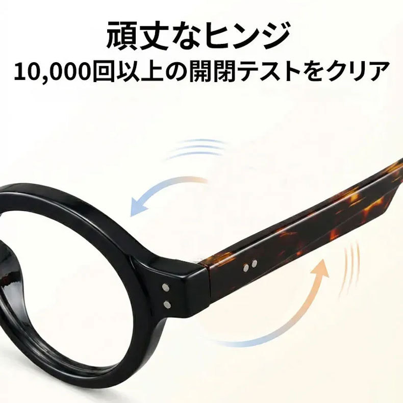 時の円環コレクション| レトロ風ラウンドフレーム老眼鏡 | Round BlueGuard - 商品画像 8/18