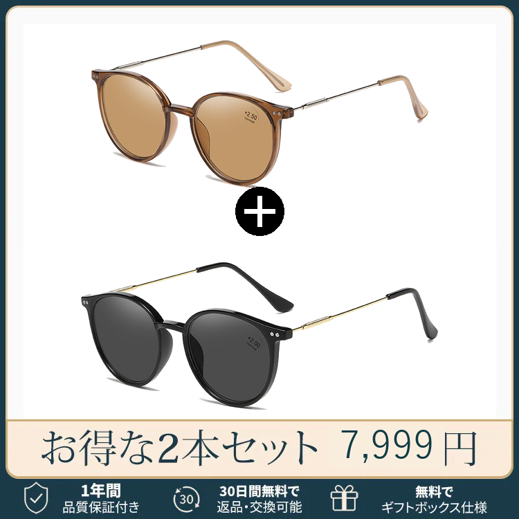 超軽量クリア老眼鏡 | Boston Progressive | Eterlens