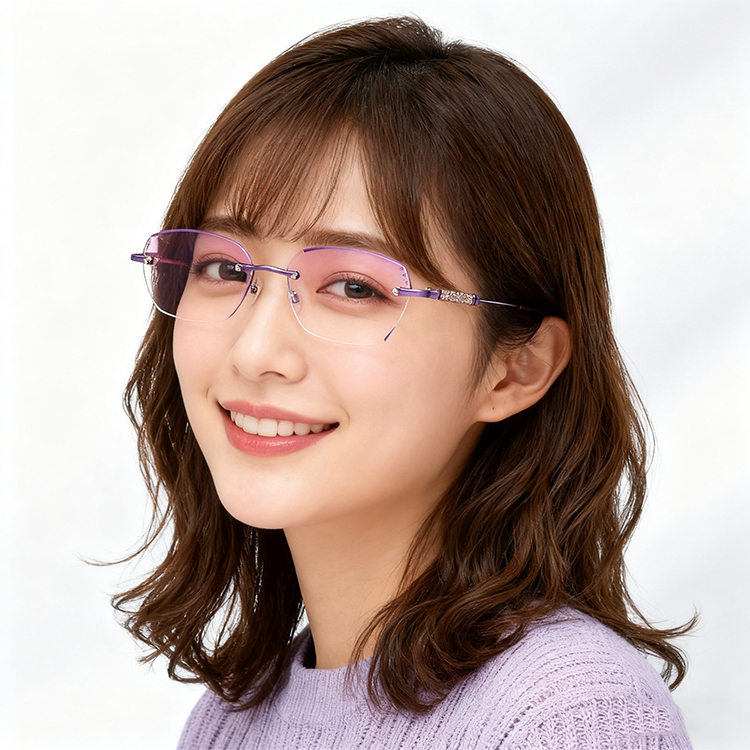 Eterlens ダイヤモンドデザインチークカラーレンズ老眼鏡