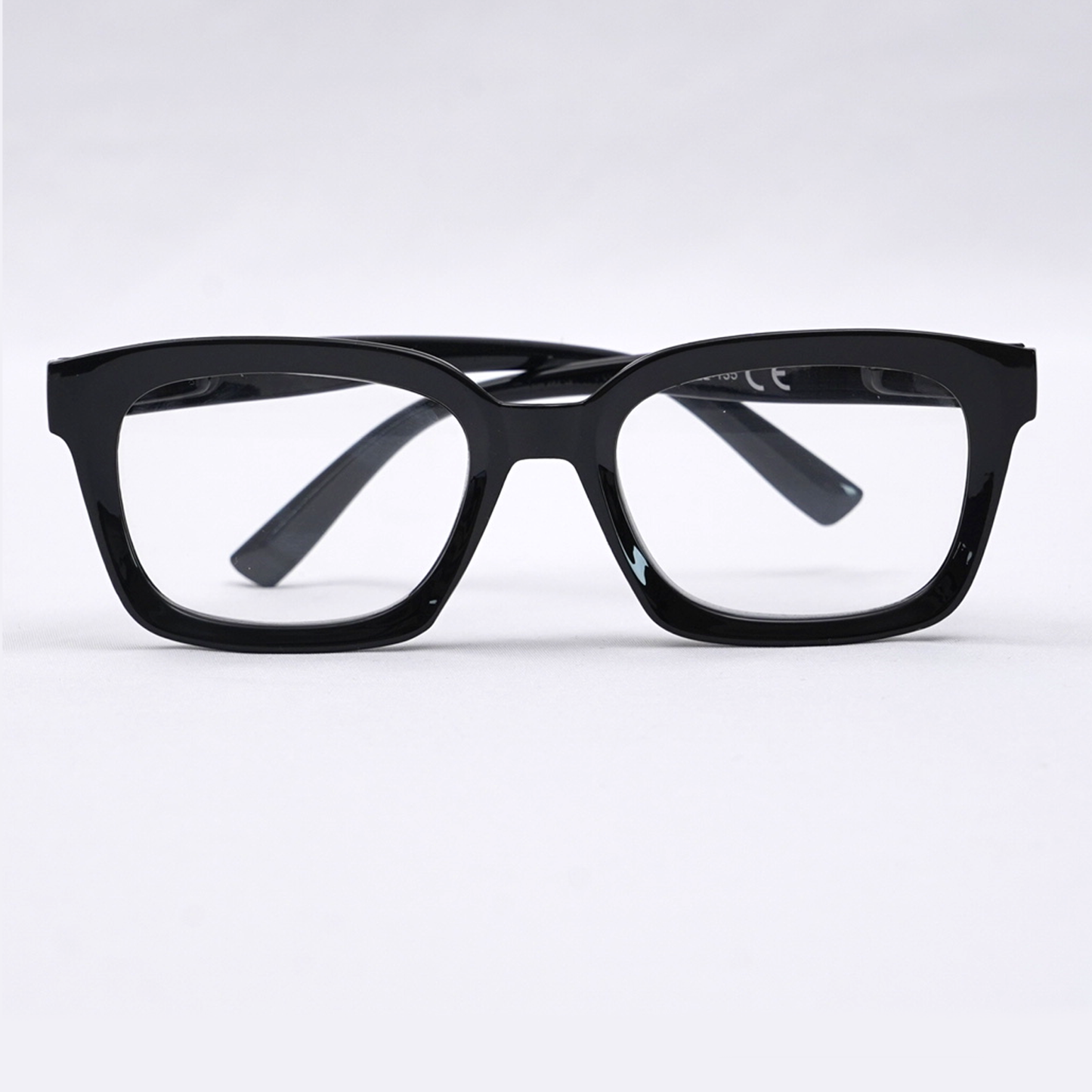 Eterlens 知性の窓  | ブルーライトカット老眼鏡ビッグフレームウェリントン型-black