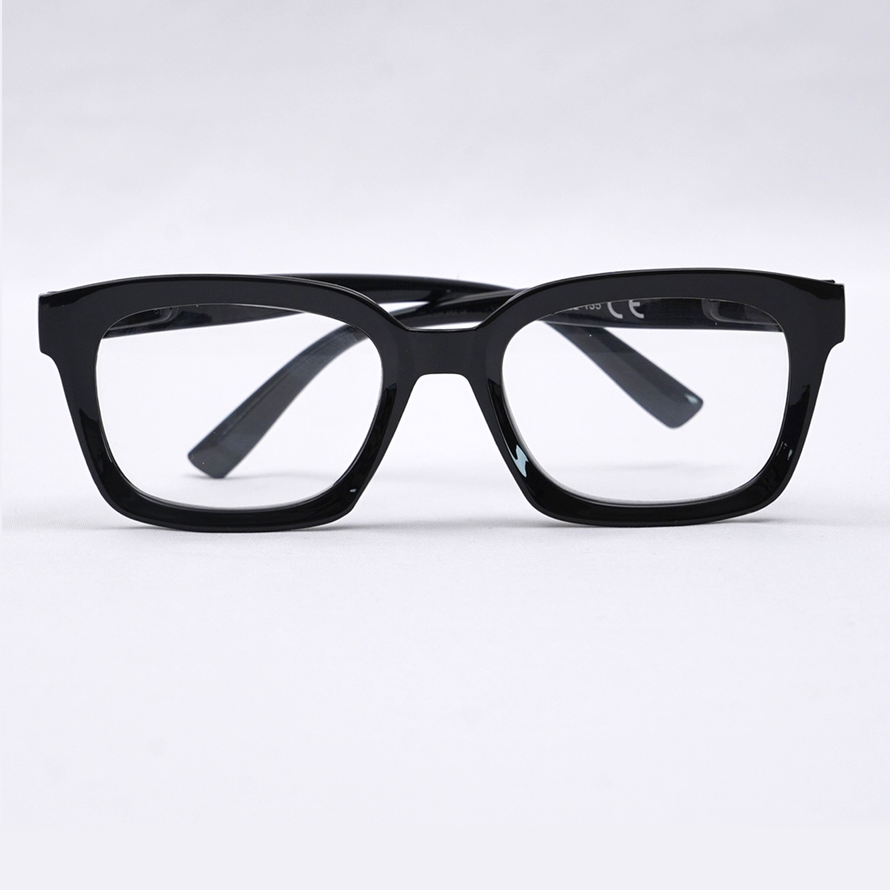 Eterlens 知性の窓  | ブルーライトカット老眼鏡ビッグフレームウェリントン型-black