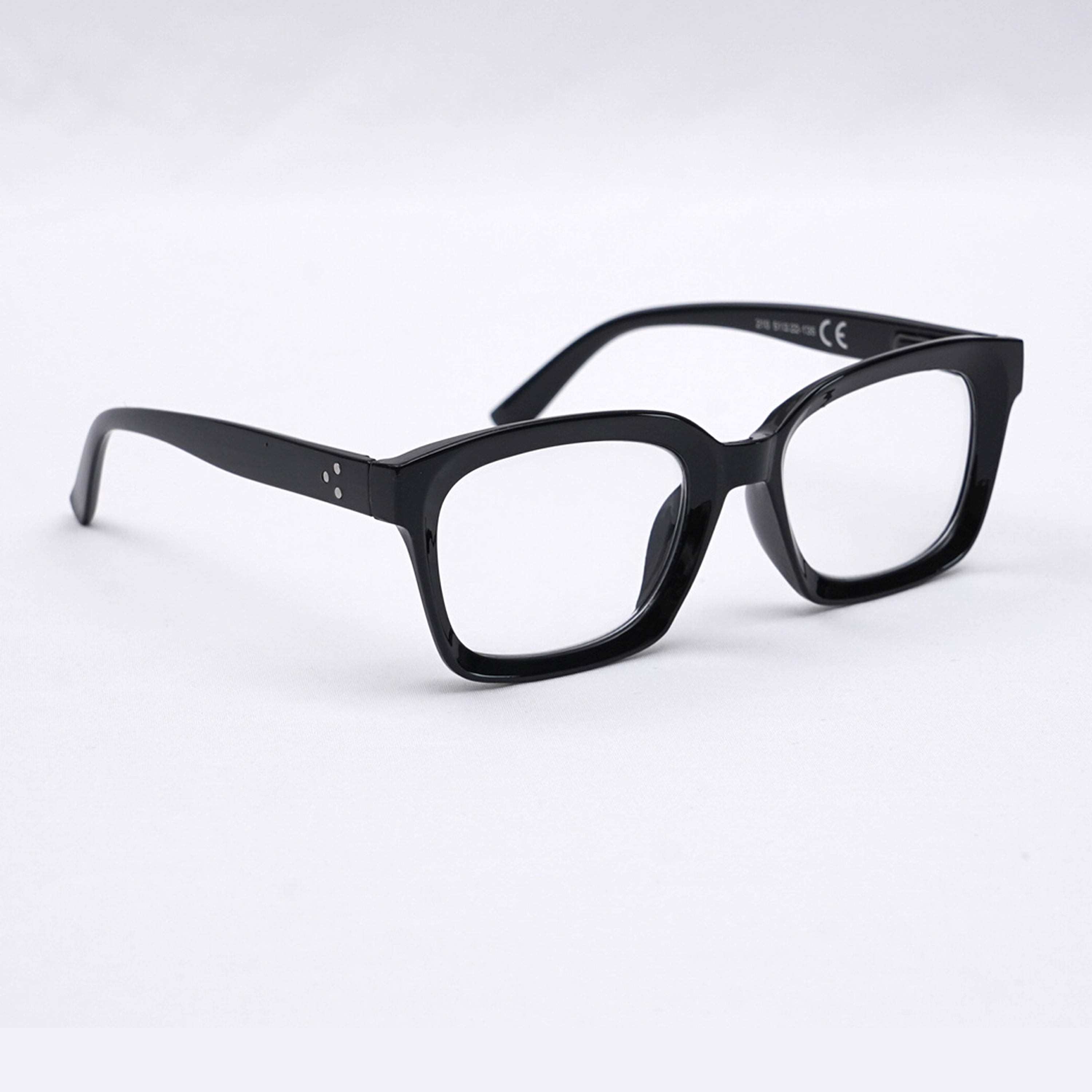 Eterlens 知性の窓  | ブルーライトカット老眼鏡ビッグフレームウェリントン型-black