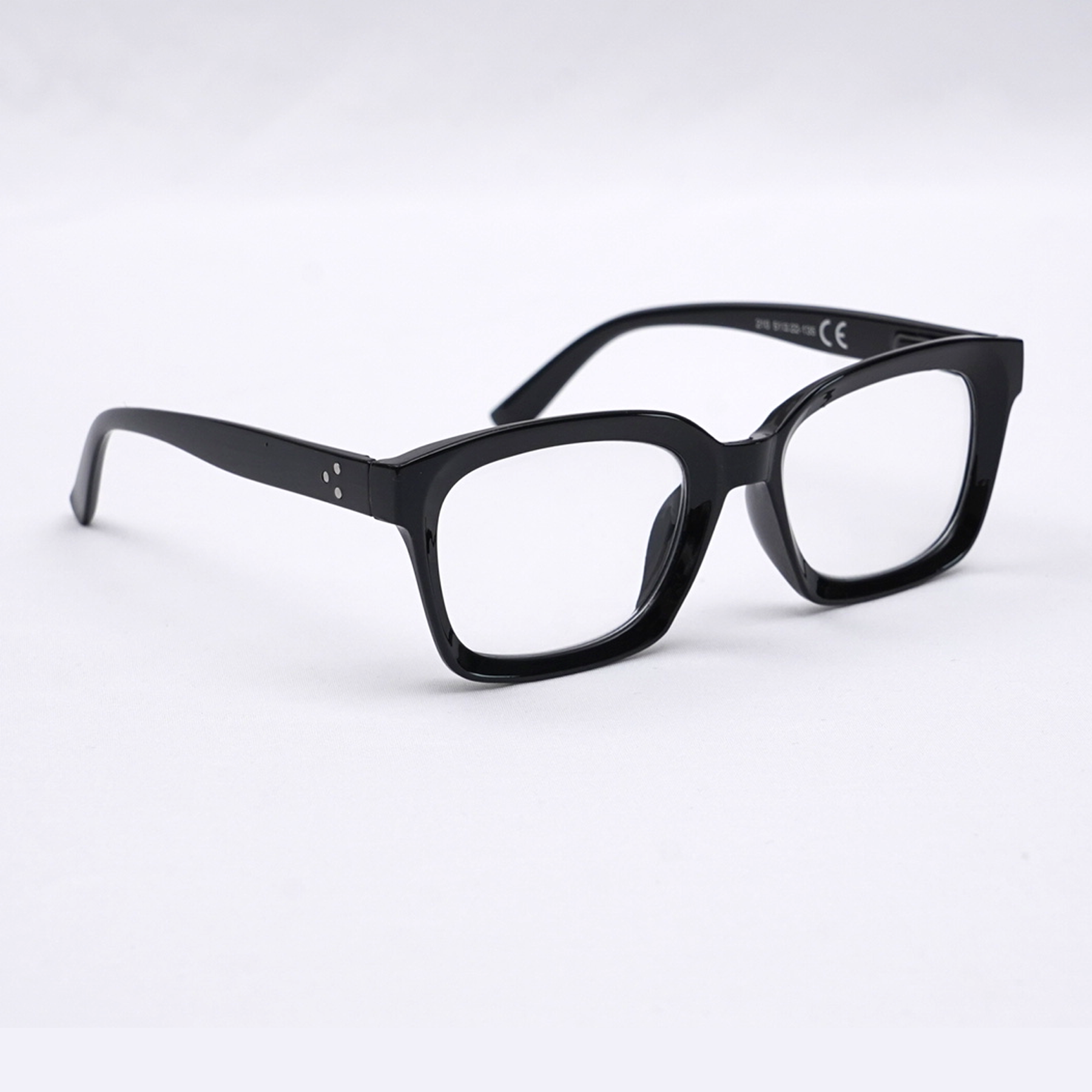 Eterlens 知性の窓  | ブルーライトカット老眼鏡ビッグフレームウェリントン型-black