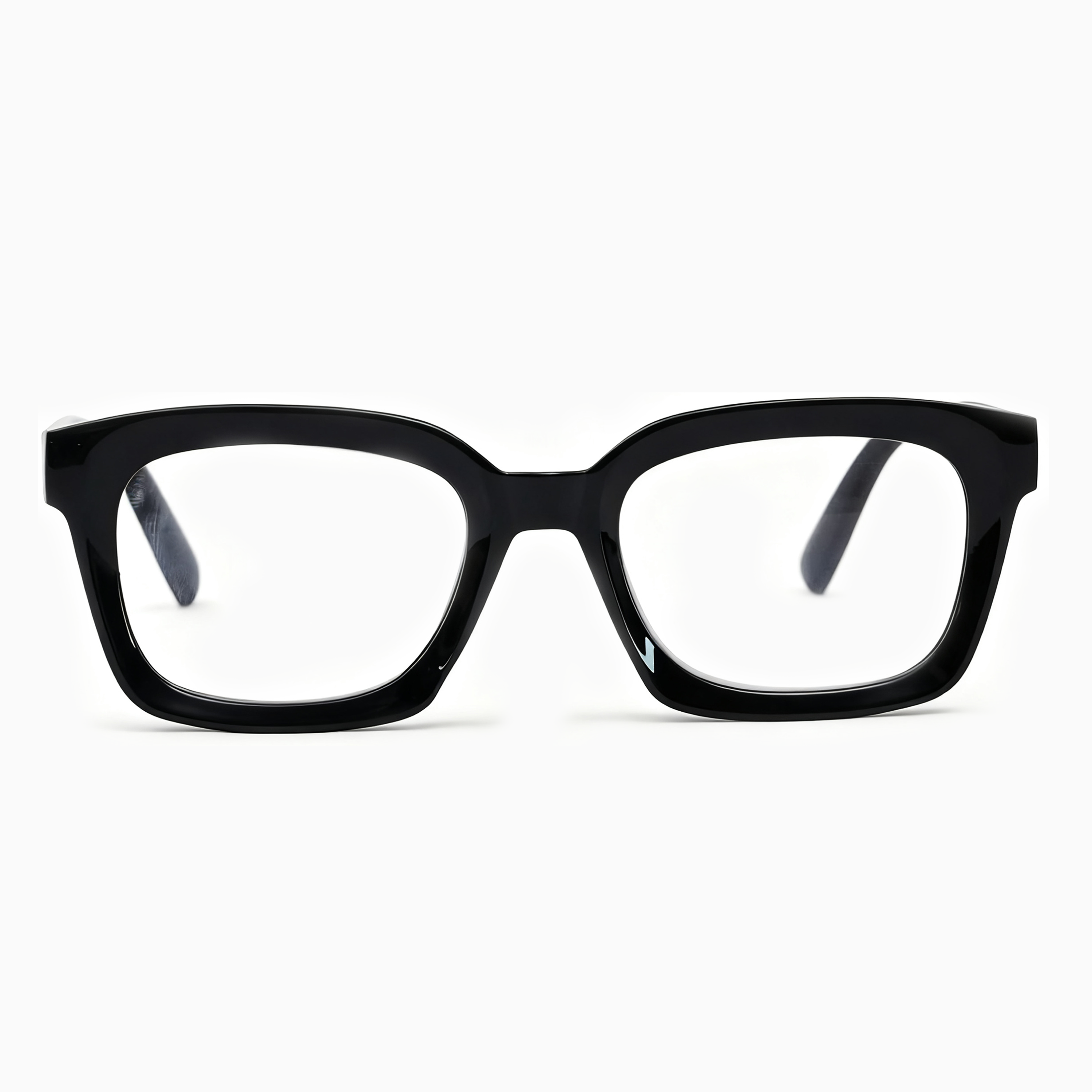 Eterlens ブルーライトカット老眼鏡ビッグフレームウェリントン型-black