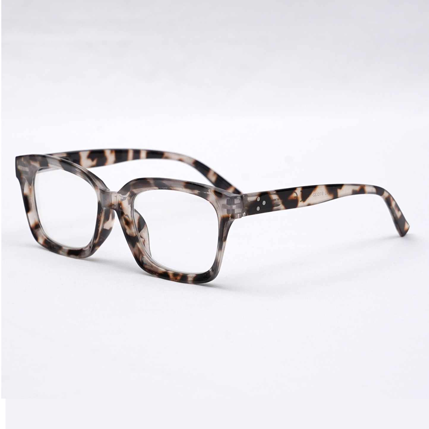 Eterlens 知性の窓  | ブルーライトカット老眼鏡ビッグフレームウェリントン型-White tortoise shell