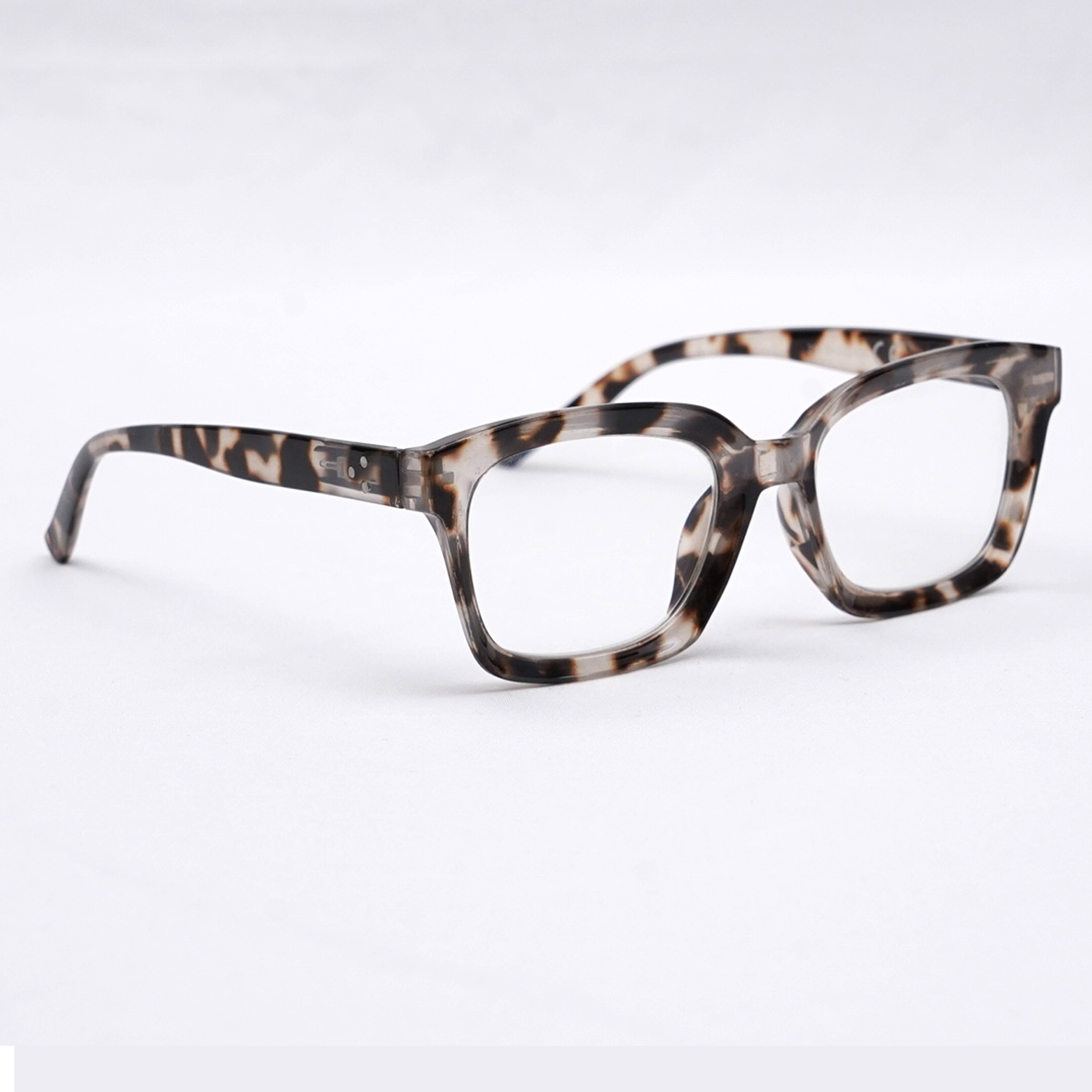 Eterlens 知性の窓  | ブルーライトカット老眼鏡ビッグフレームウェリントン型-White tortoise shell