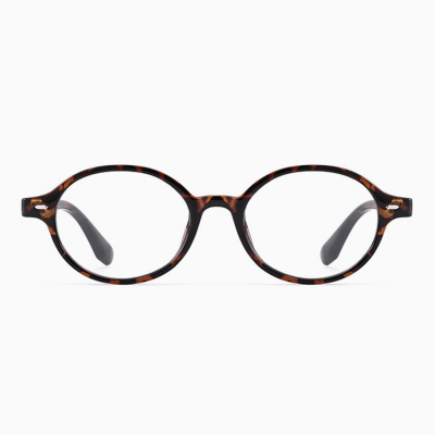 【小顔効果・レトロ可愛い】Eterlens 老眼鏡 おしゃれ 丸メガネ ｜ べっこう柄超軽量ラウンドフレーム ｜ ブルーライトカット・大人女性向け - 商品画像 1/13 (Round BlueGuard)