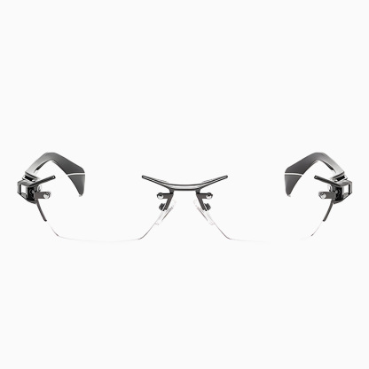 Eterlens ブルーライトカット調光機能付きリムレス老眼鏡-Eterlens