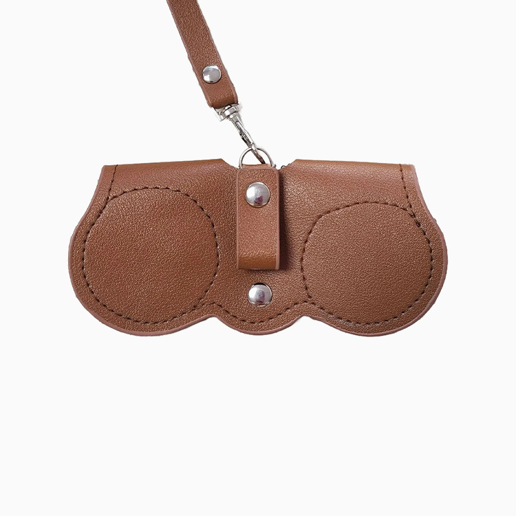 Eterlens ストラップ付きレザーメガネケース