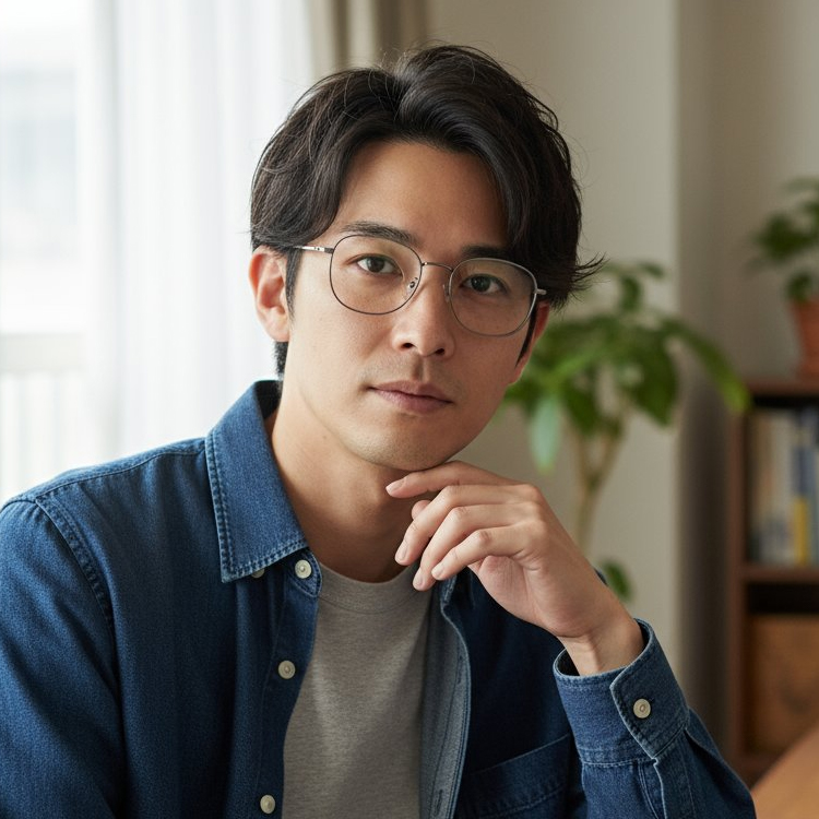 Eterlens｜9g ビジネスレトロ風チタンメガネ｜匠の技が光る一本