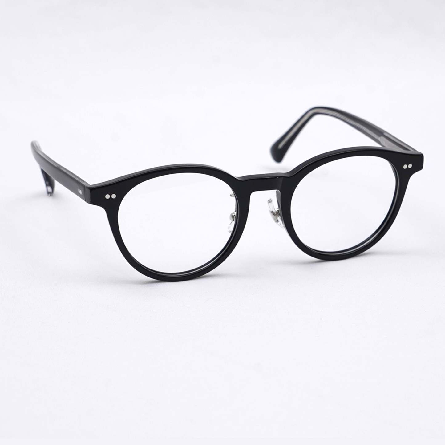 Eterlens  | リベット付きボストンビッグフレームメガネ | 上質感漂うレトロスタイル