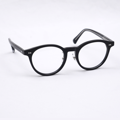 Eterlens  | リベット付きボストンビッグフレームメガネ | 上質感漂うレトロスタイル