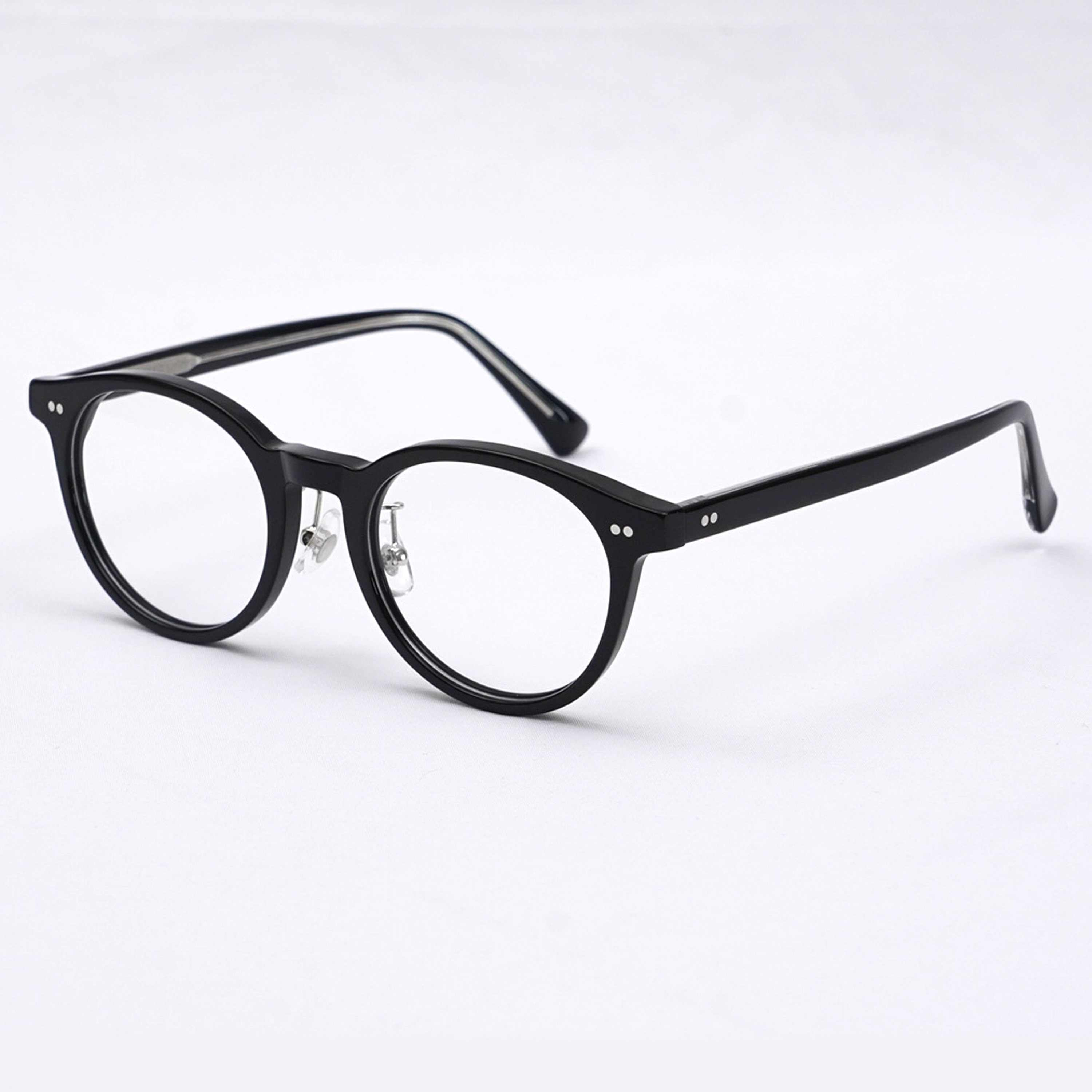 Eterlens  | リベット付きボストンビッグフレームメガネ | 上質感漂うレトロスタイル