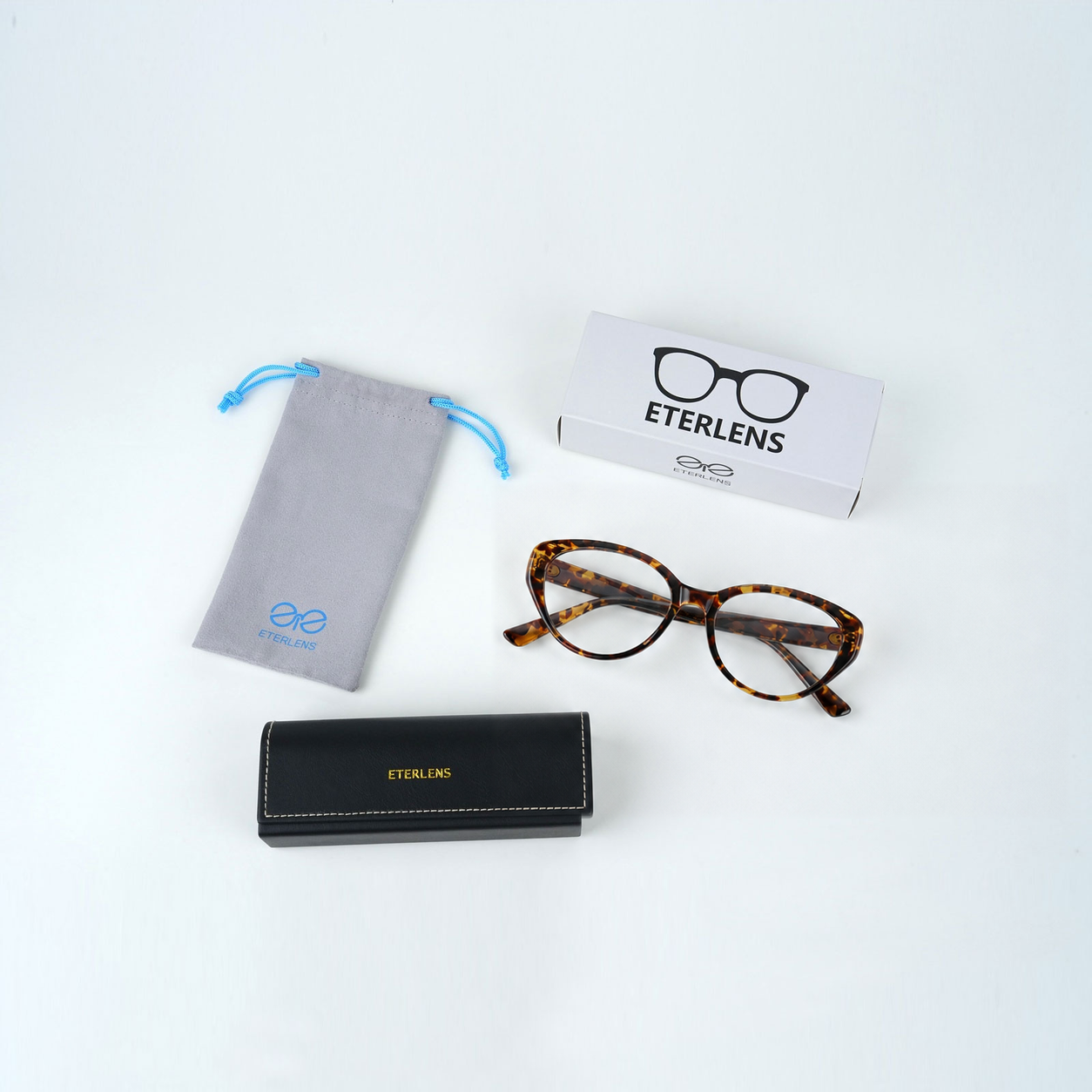 【小顔効果・メガネ】ETERLENS | フェイスライン補整「フォックス型」 | リフトアップ | 軽量 アセテート 大人可愛い 度付き