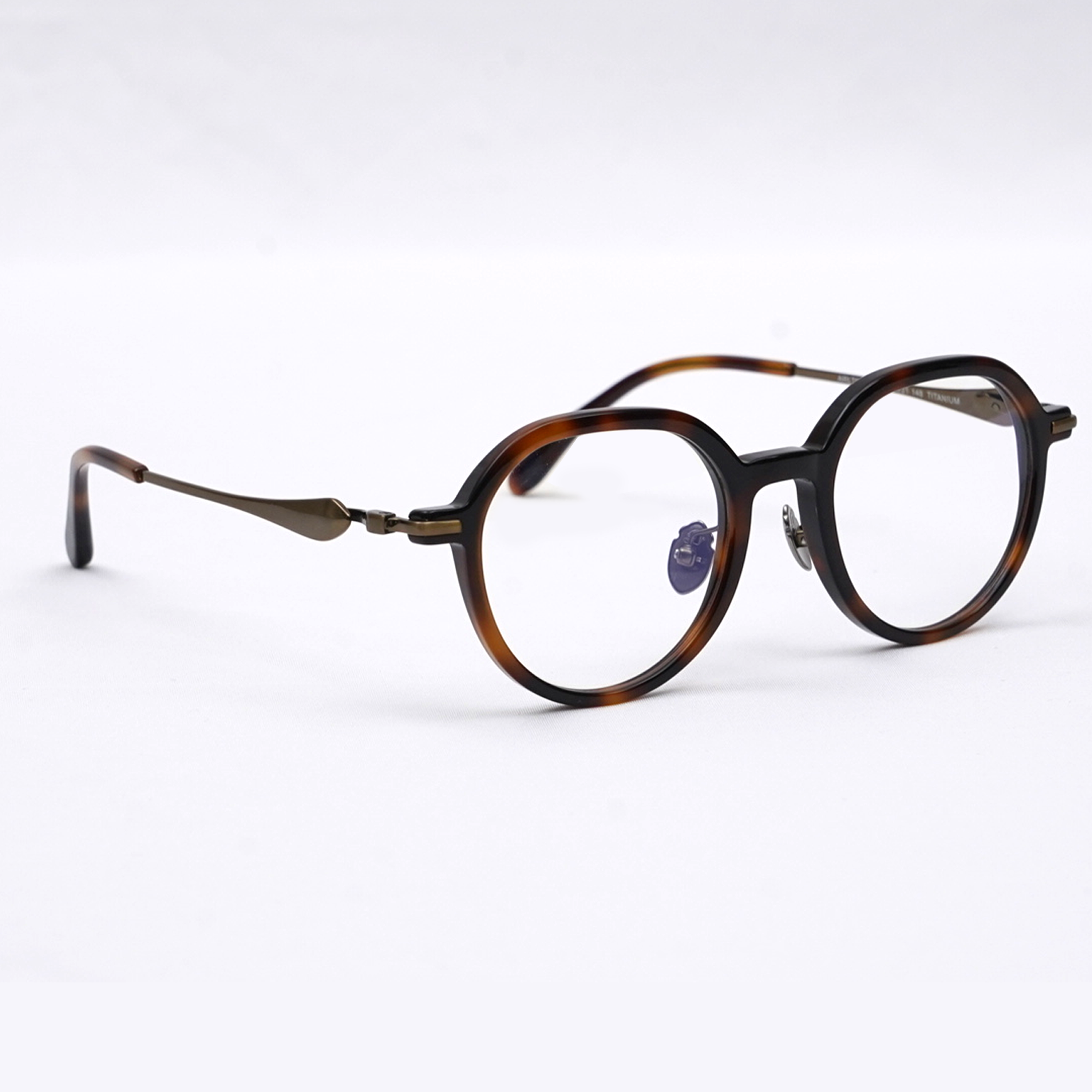 Eterlens CROWN| 13.7g ミニマルなチタン製小さめメガネ|クラシックレトロ