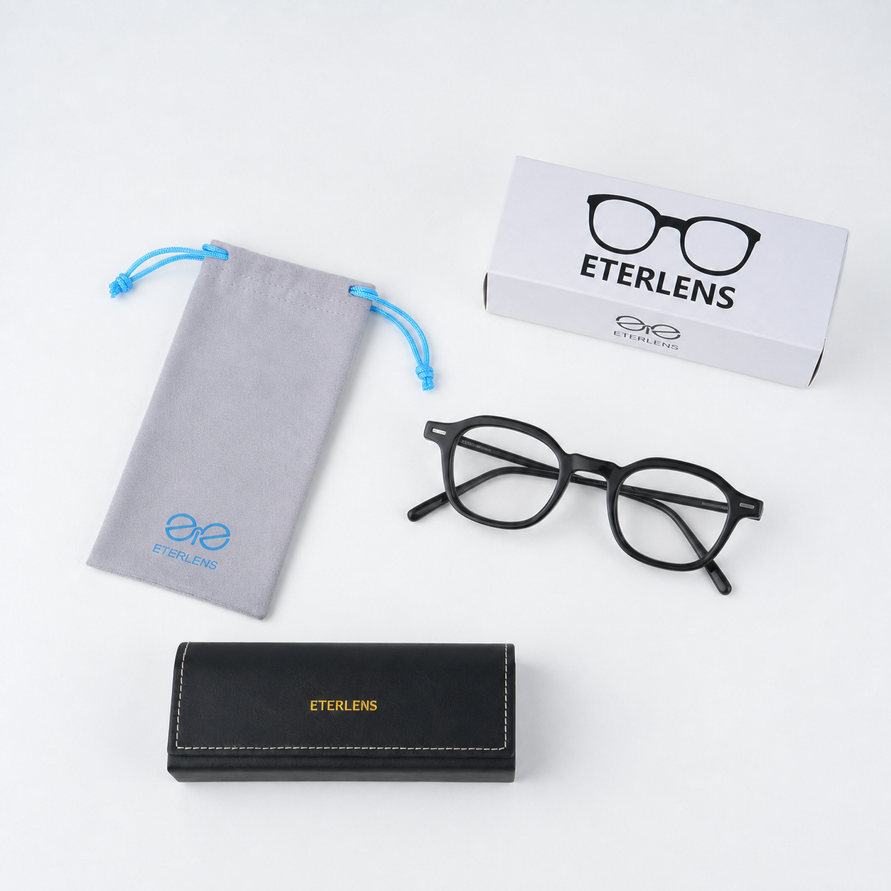 Eterlens | 極厚アセテート【Retro-Bold】| 艶めくべっこう柄ビッグフレーム | 輪郭を引き締める美顔効果 | メガネ・度付き・ブルーライト | 個性を宿す大人の贅沢