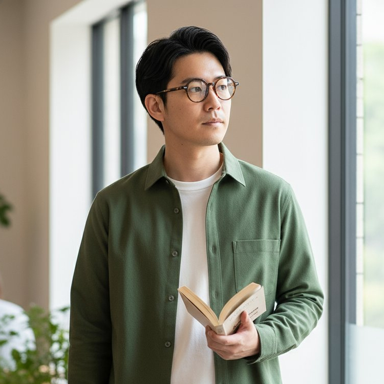 Eterlens｜20.3g ボストン型アセテートメガネ｜クラシックな太セル