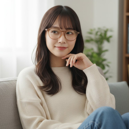 Eterlens｜18.7g 上質なボストン型芯張りメガネ｜クラシックな太セル