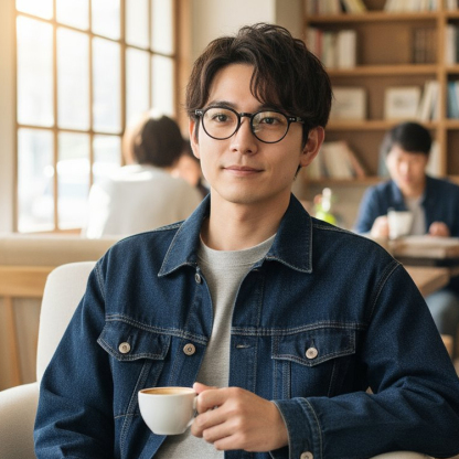 Eterlens｜18.7g 上質なボストン型芯張りメガネ｜クラシックな太セル