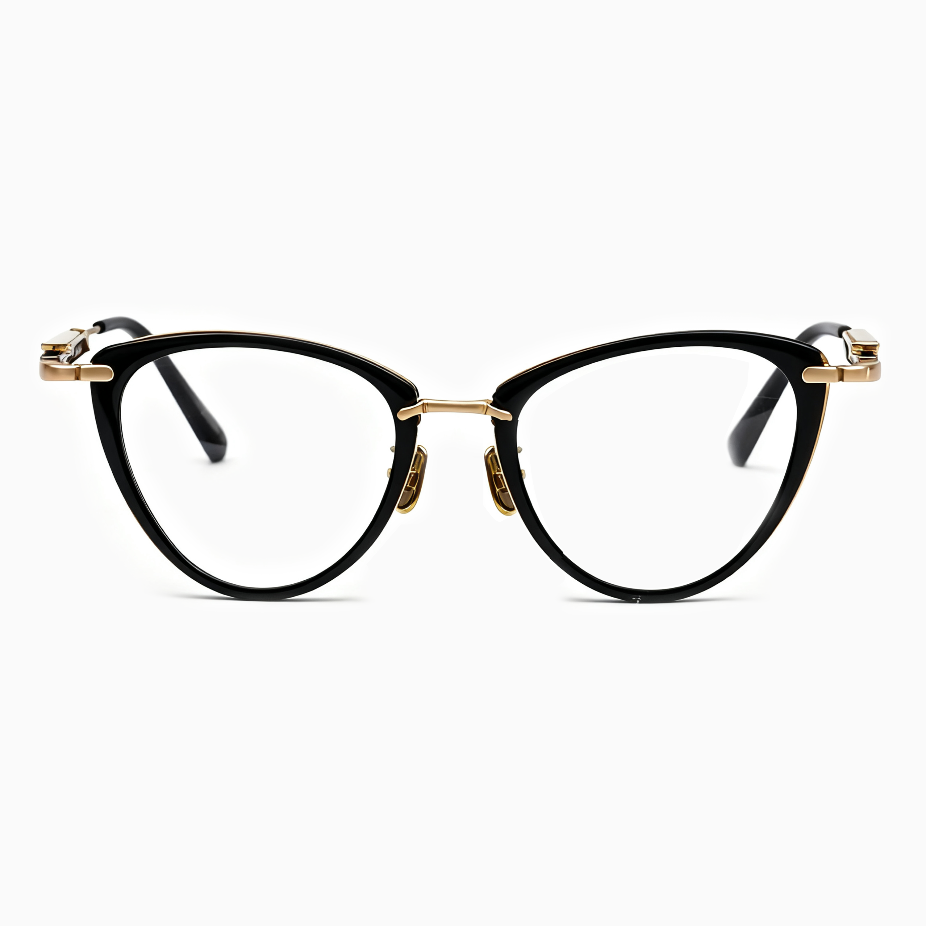 Eterlens｜12.8g メカニカルなフォックス型チタンアセテートメガネ｜欧米スタイル