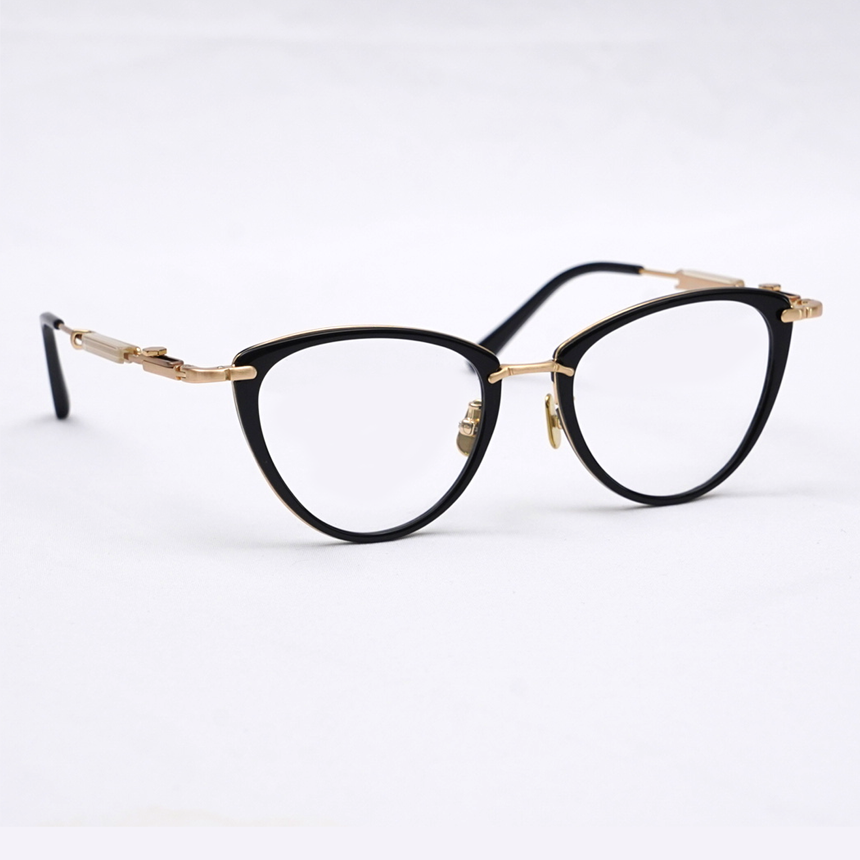 Eterlens｜12.8g メカニカルなフォックス型チタンアセテートメガネ｜欧米スタイル