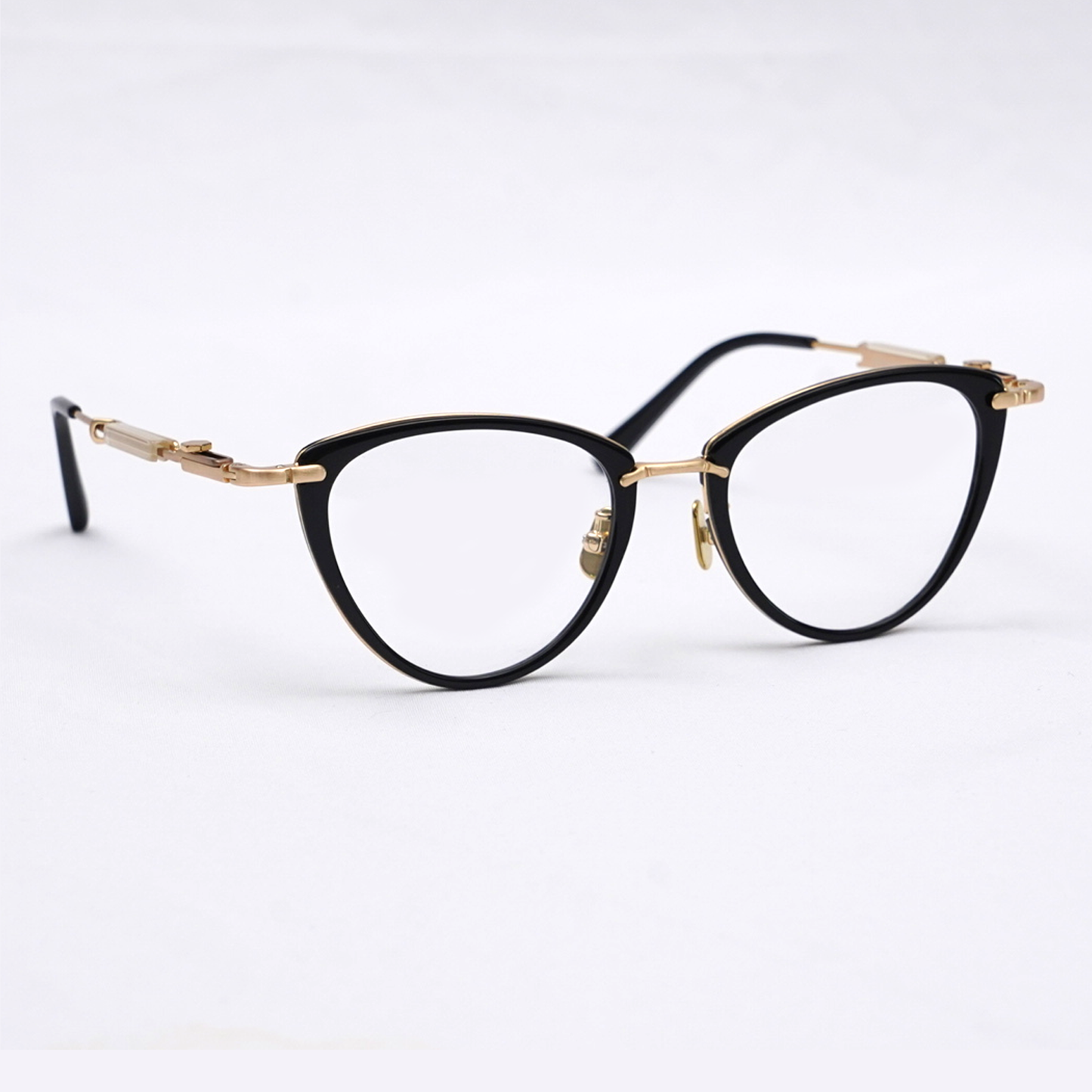 Eterlens｜12.8g メカニカルなフォックス型チタンアセテートメガネ｜欧米スタイル