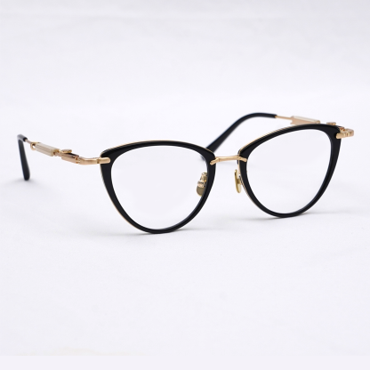 Eterlens｜12.8g メカニカルなフォックス型チタンアセテートメガネ｜欧米スタイル