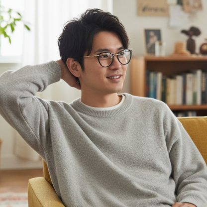 Eterlens｜12.8g メカニカルなフォックス型チタンアセテートメガネ｜欧米スタイル