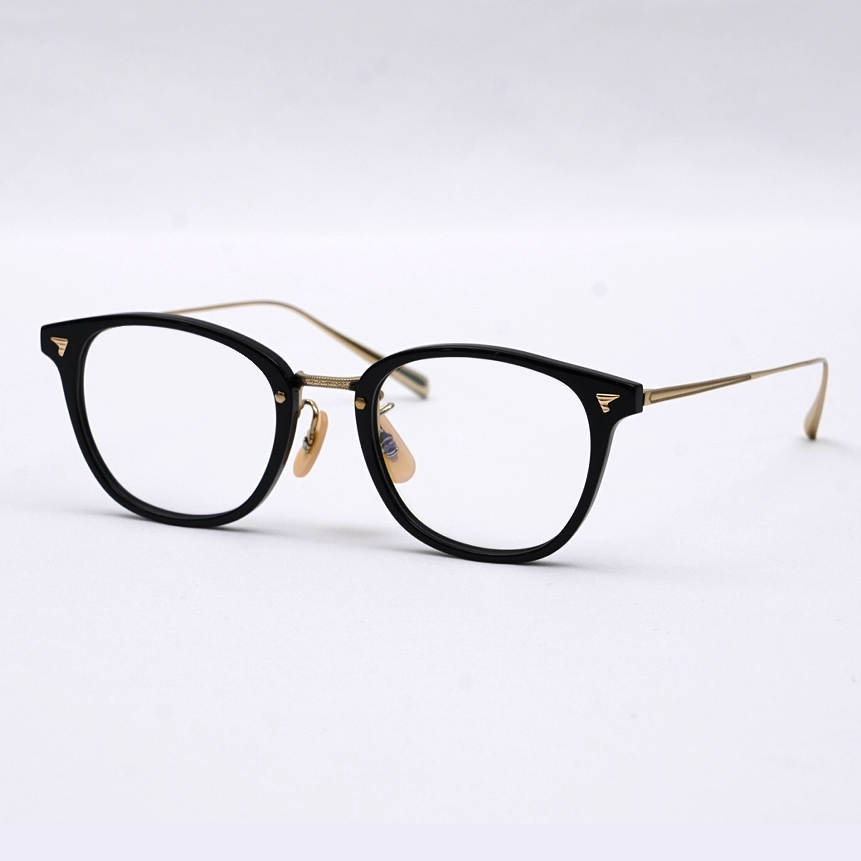 Eterlens| 10.8g クラシックなボストン型アセテートチタンメガネ|メタルブリッジ|オーダーメイド