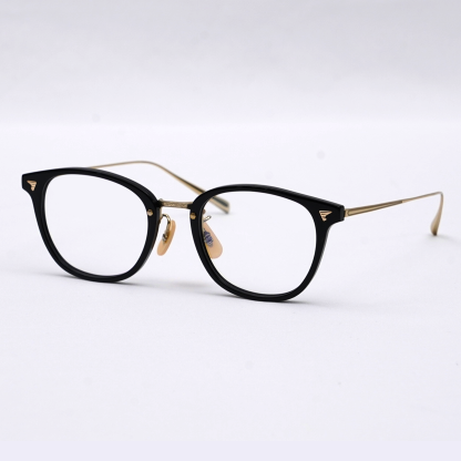 Eterlens| 10.8g クラシックなボストン型アセテートチタンメガネ|メタルブリッジ|オーダーメイド