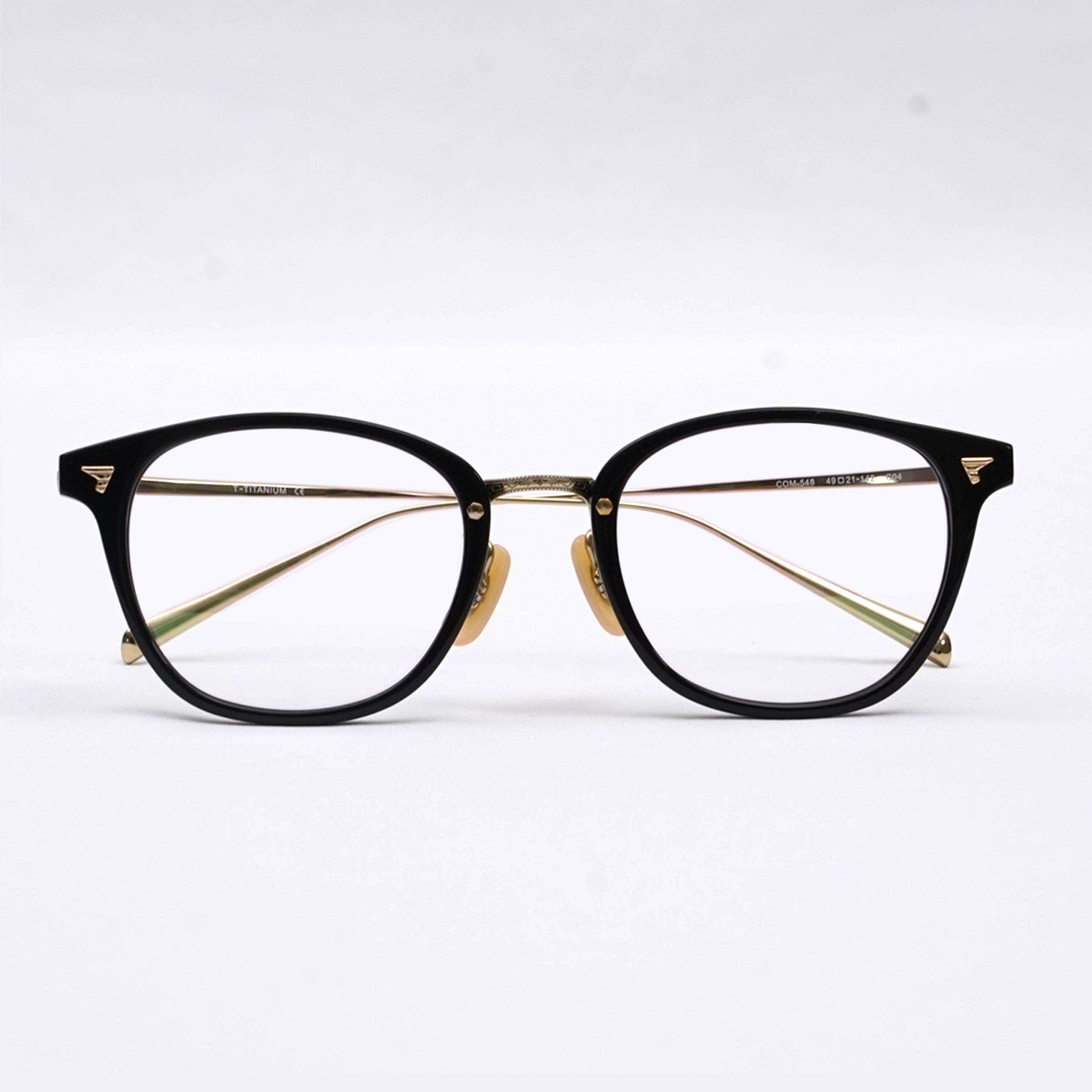 Eterlens| 10.8g クラシックなボストン型アセテートチタンメガネ|メタルブリッジ|オーダーメイド