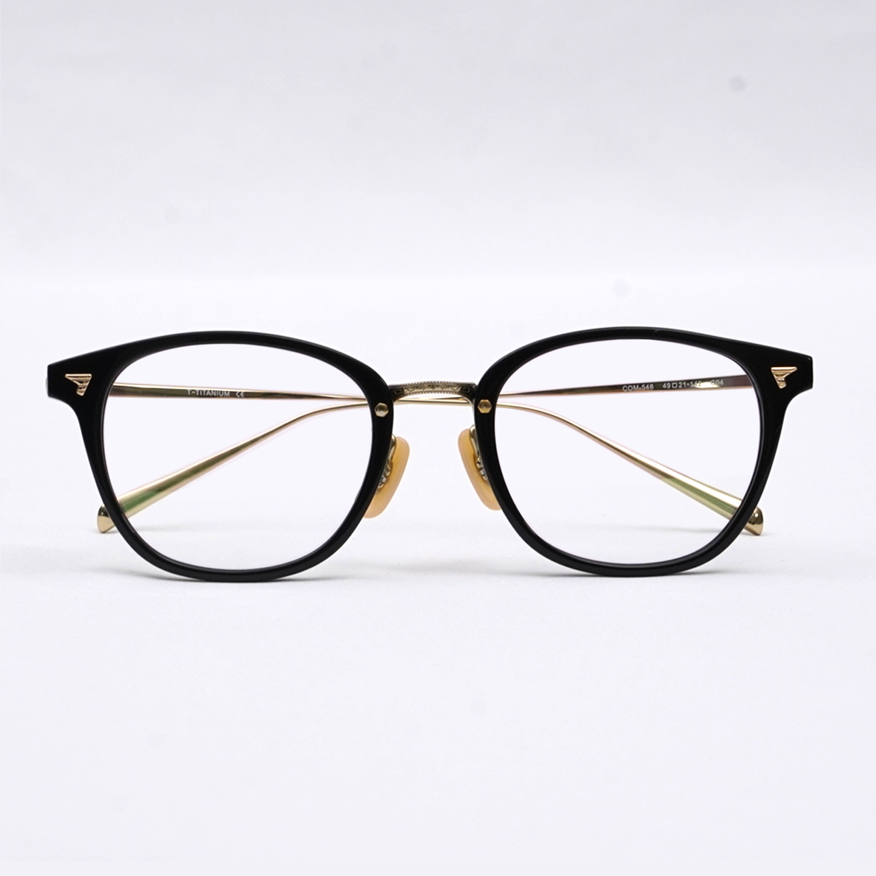 Eterlens| 10.8g クラシックなボストン型アセテートチタンメガネ|メタルブリッジ|オーダーメイド