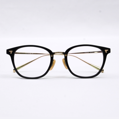 Eterlens| 10.8g クラシックなボストン型アセテートチタンメガネ|メタルブリッジ|オーダーメイド